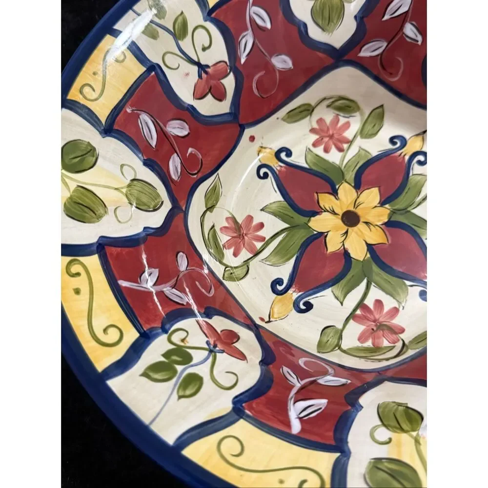 Pier 1 Imports Vallarta Large Pasta Salad Serving Bowl 11.75